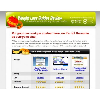 ClickBank Weightloss Review Website